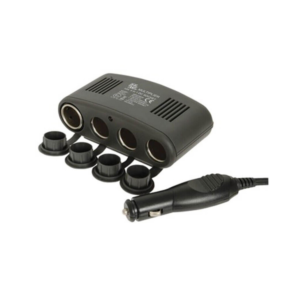 Jaycar Car Cigarette Lighter Socket 4-Way Splitter With Usb Port 9319236961414