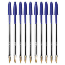 (Medium, Blue) BiC Cristal Original Ballpoint Pen (10pk)
