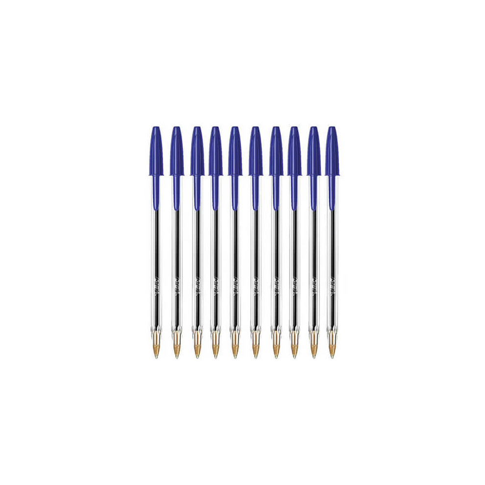 (Medium, Blue) BiC Cristal Original Ballpoint Pen (10pk)