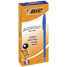 (Blue) BiC Economy Medium Ballpoint Pen (12/box)