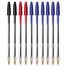 (Medium, Assorted) BiC Cristal Original Ballpoint Pen (10pk)