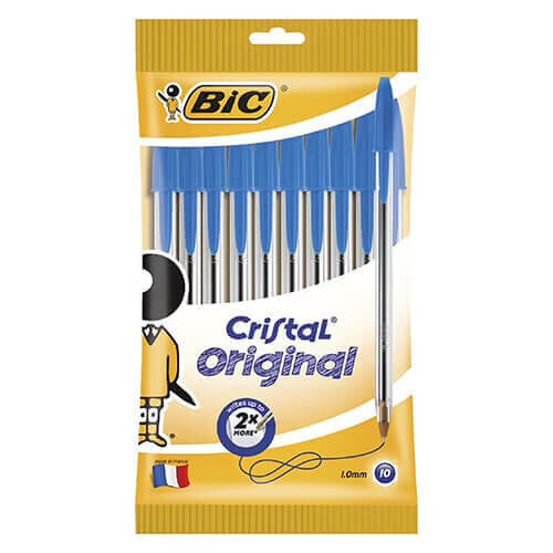 BIC (Medium, Blue) BiC Cristal Original Ballpoint Pen (10pk) 2