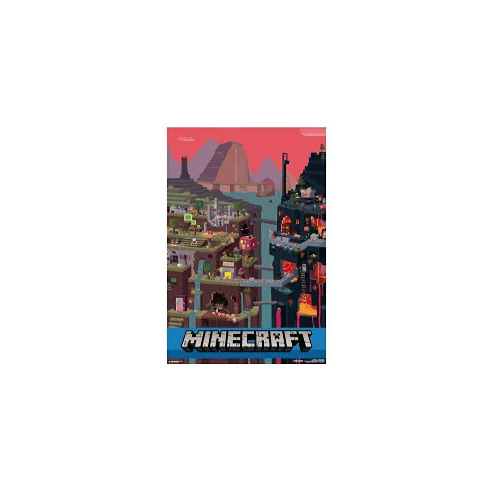 Minecraft Poster (World Red)