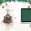Living And Home Mini Pre Lit Tabletop Artificial DIY Christmas Tree with Star Topper 5
