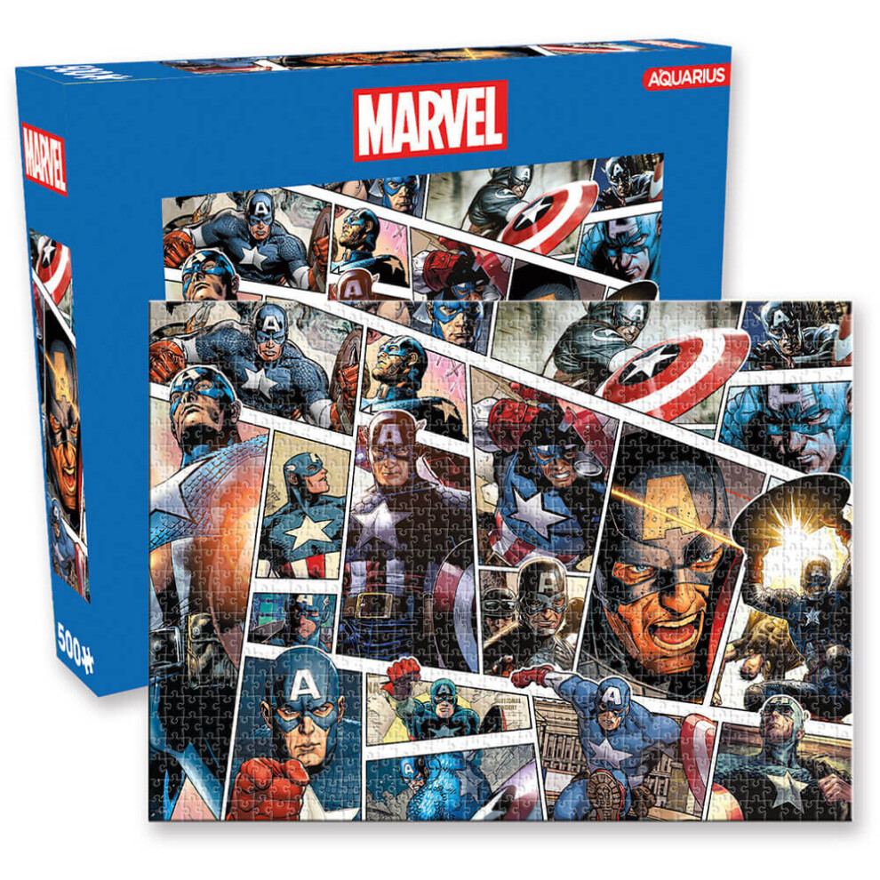 Photos - Jigsaw Puzzle / Mosaic Aquarius Marvel Captain America Panels Puzzle 500pc 