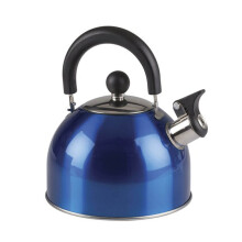 Rovin Blue Stainless Steel Whistling Stove Top Kettle 2L