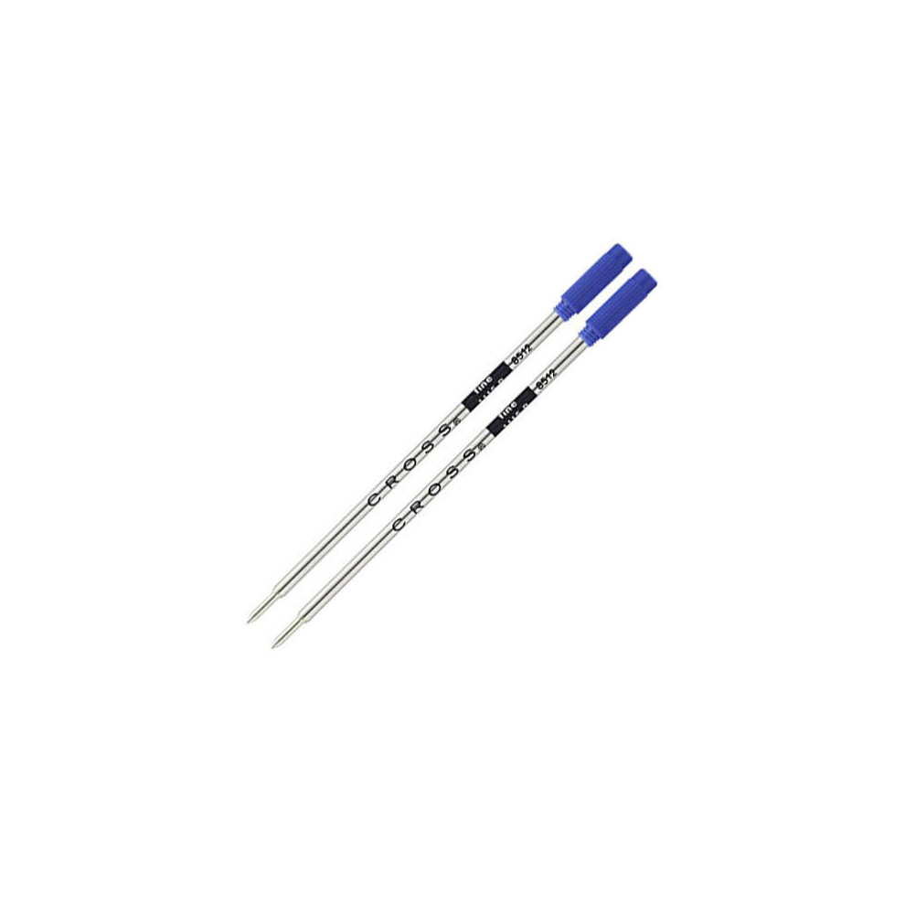 Cross (Blue) Ballpoint Pen Fine Refill 2 Pack Blue