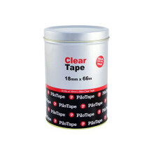 (18mmx66m) Pilotape Clear Tape (8 rollspk)