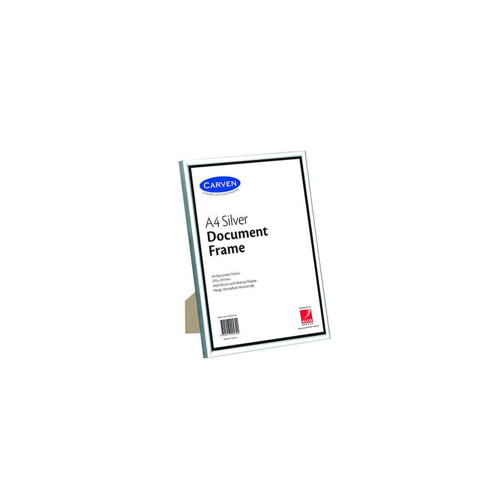 (Silver) Carven Document Frame A4