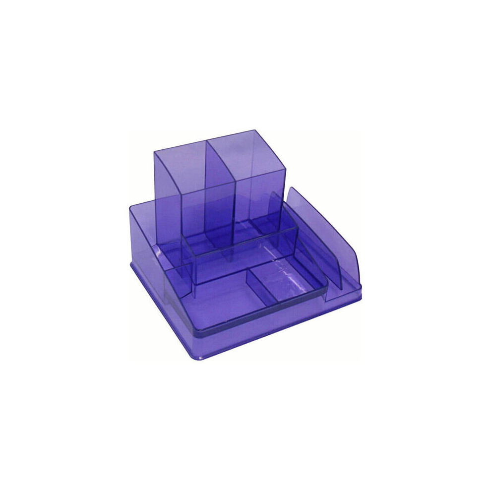 (Trans Purple) Italplast Durable Desk Organiser