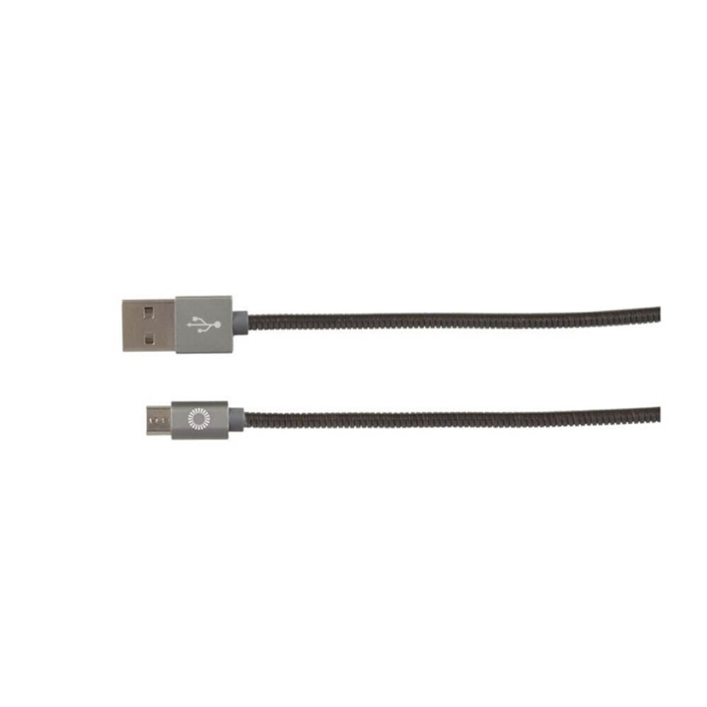 Jaycar Usb Type-A Plug To Micro Type-B Armoured Cable 1M 9319236715000