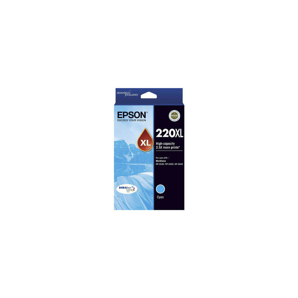 (Cyan) Epson High-capacity Inkjet Cartridge 220XL