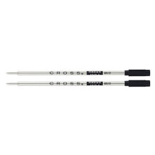 (Black) Cross Ballpoint Pen Medium Refill 2 Pack