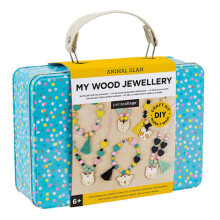 Holz Schmuckset - Artikelnummer 5074455 - Kind - Unisex - Ab 8 Jahren - Braun