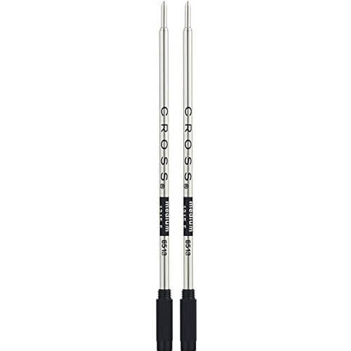 Cross (Black) Cross Ballpoint Pen Medium Refill 2 Pack 1
