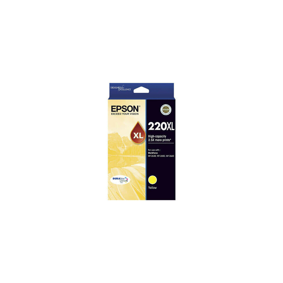 (Yellow) Epson High-capacity Inkjet Cartridge 220XL