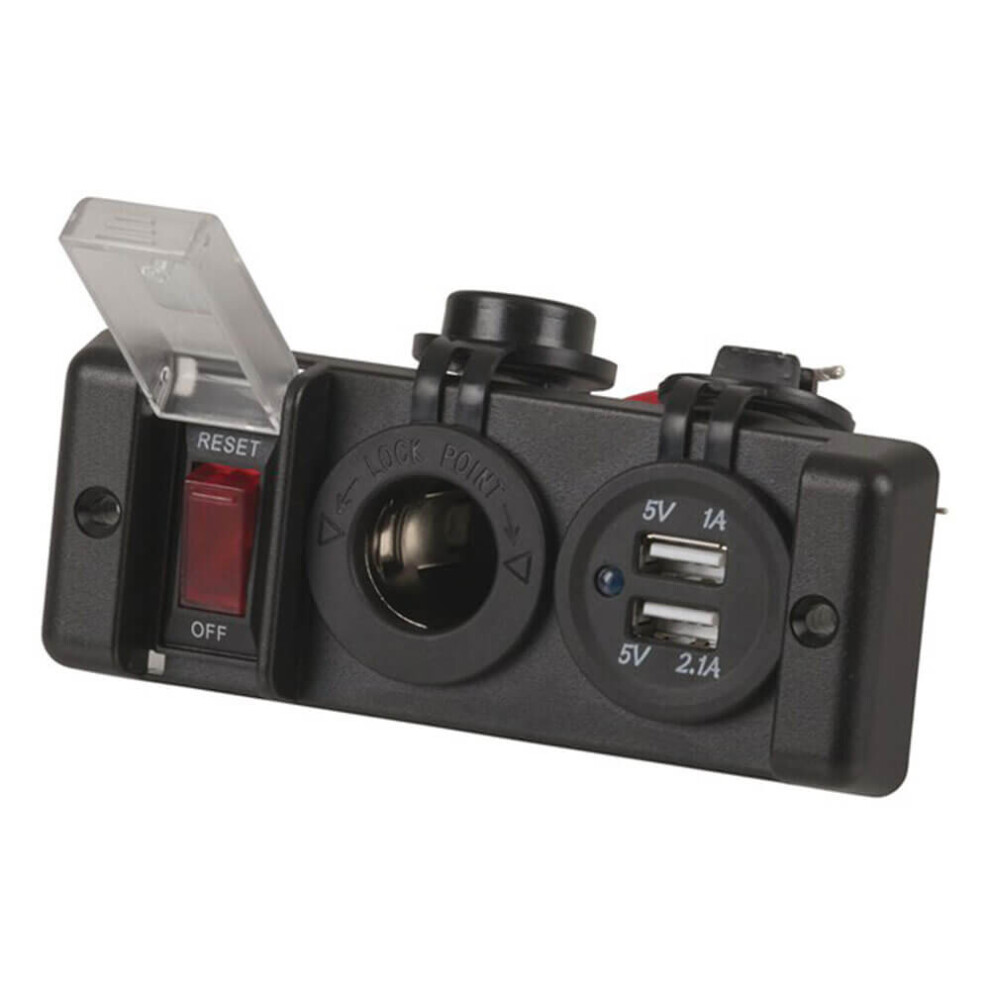 Usb And 12V Cigarette Lighter Power Socket With Switch 9319236735268
