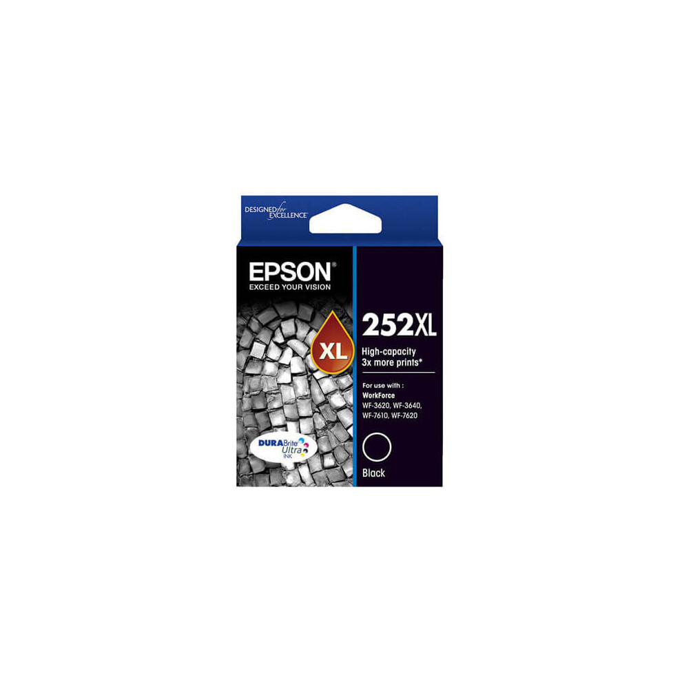 (Black) Epson High-capacity Inkjet Cartridge 252XL