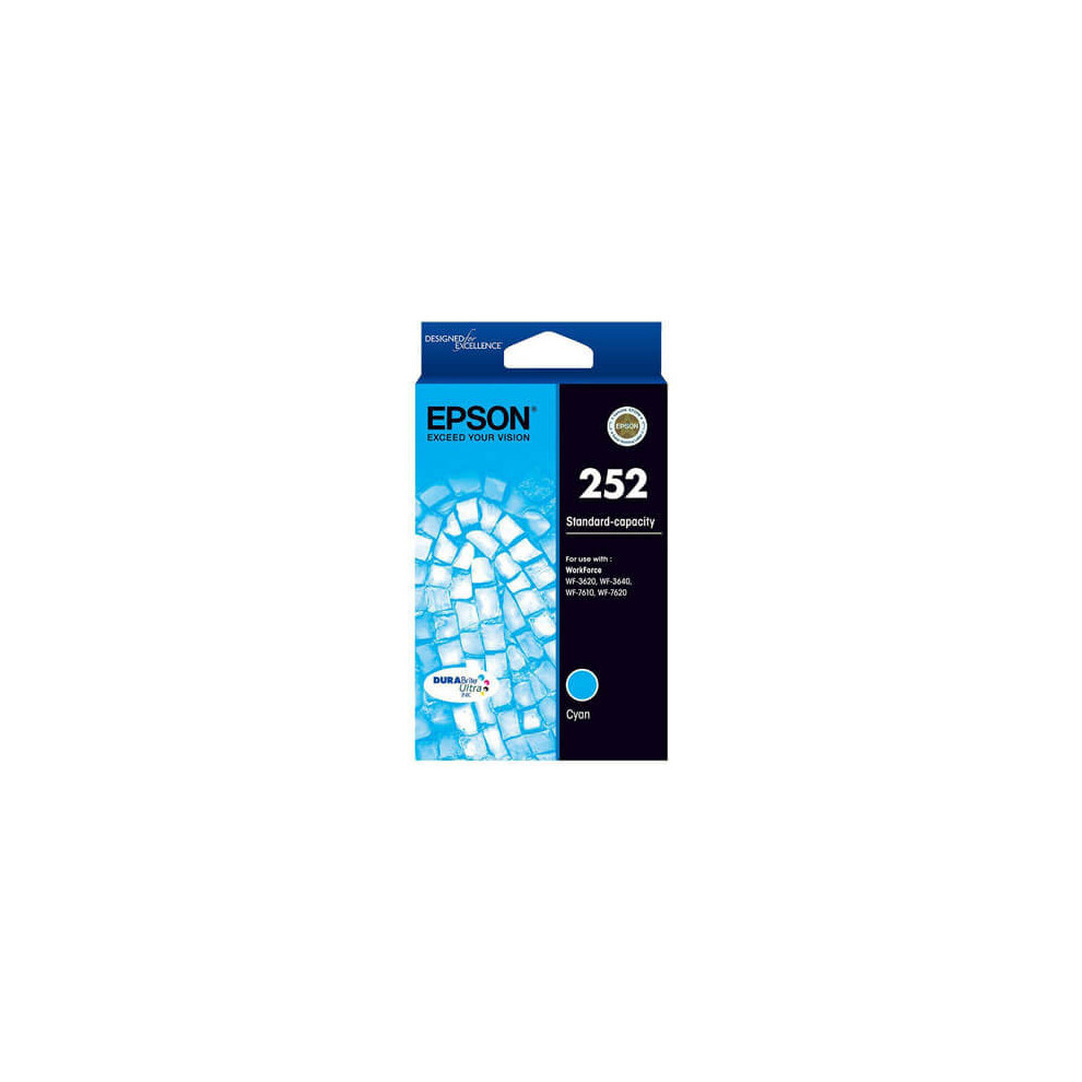 (Cyan) Epson Standard-capacity Inkjet Cartridge 252