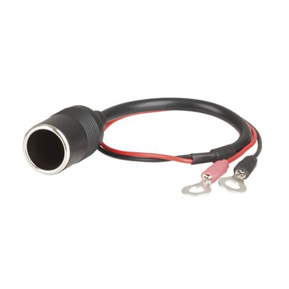 Jaycar 15A Cigarette Socket To 8Mm Eye Terminal ( And Black) Red/Black 9319236205051