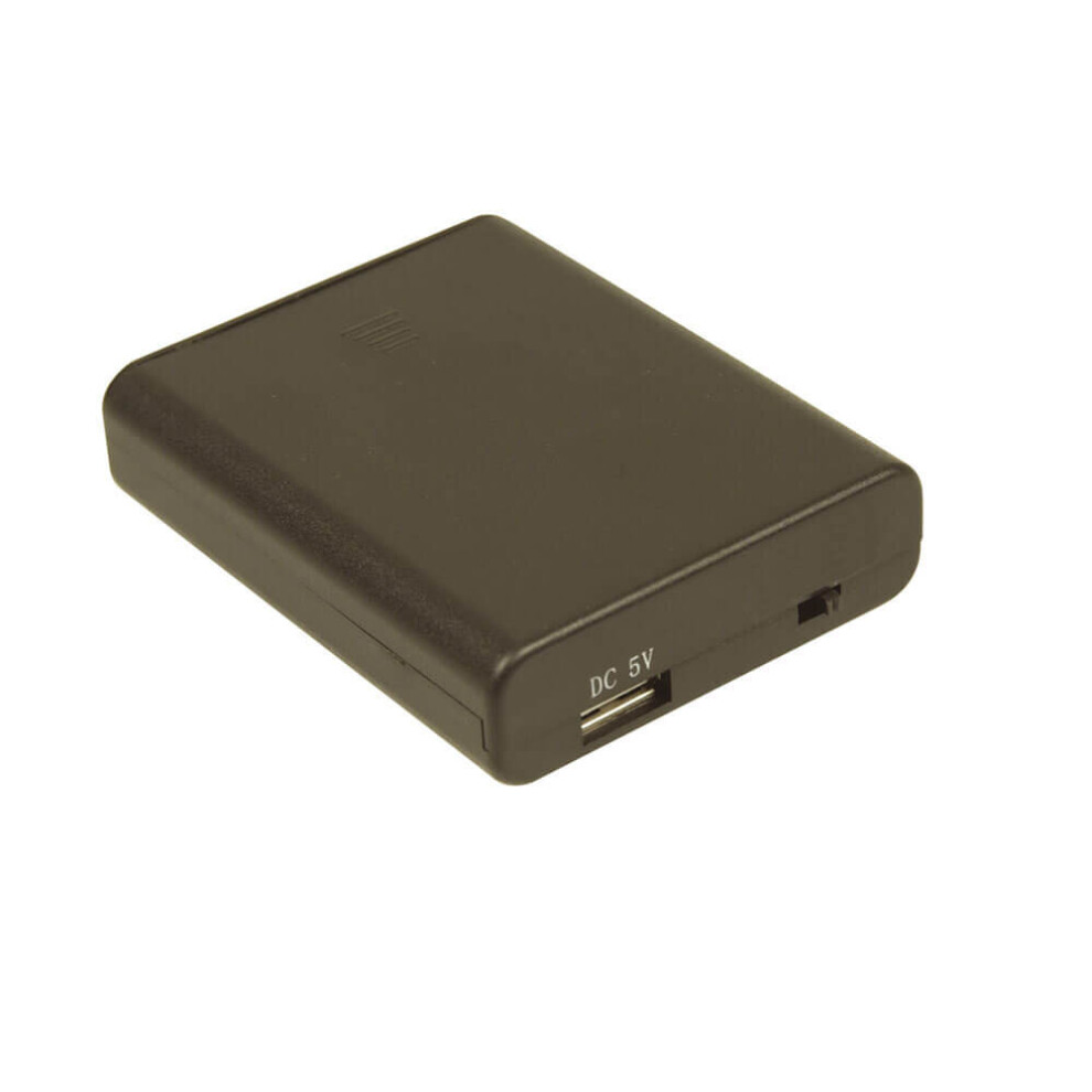 Techbrands Aa Battery Bank With Switch (Usb Socket) Black 9319236926499