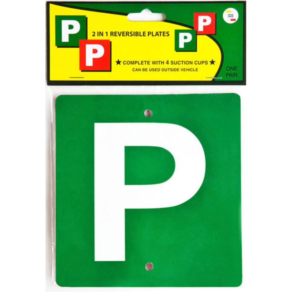 Co3 Reversible P Plate ( & Green) Red/Green 9335927000125