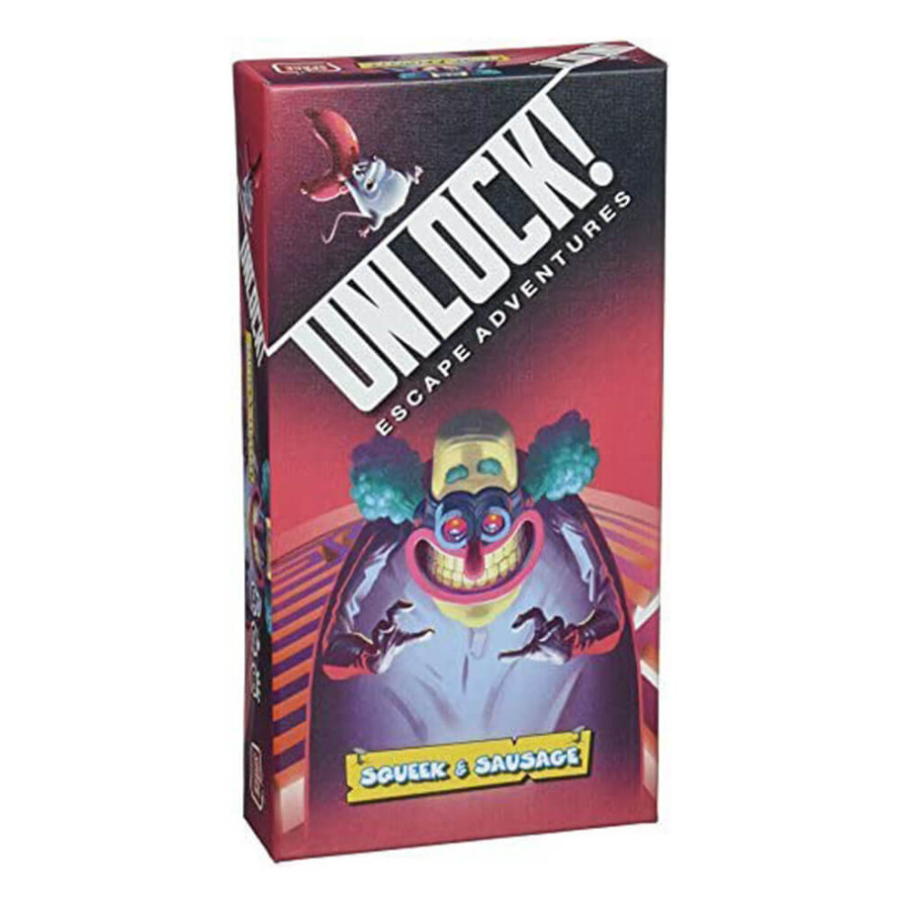 Asmodee Unlock! Squeek & Sausage Card Game (Escape Adventures)