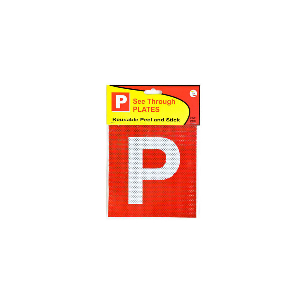 (Red) Co3 See Through P Plate Red 9335927000026