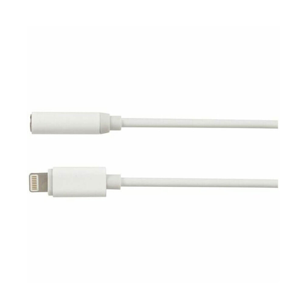 Jaycar Lightning Plug To Stereo Socket Cable 3.5Mm (150Mm Long) 9319236744840