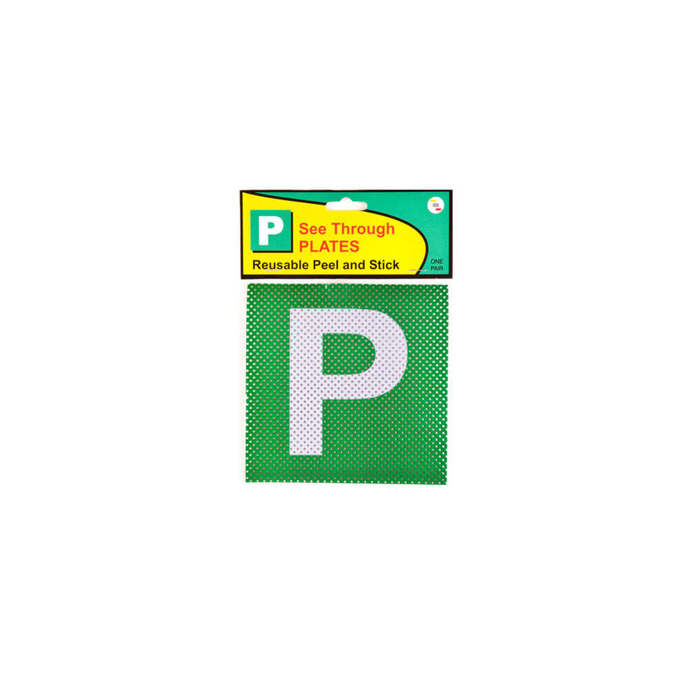 (Green) Co3 See Through P Plate Green 9335927000118