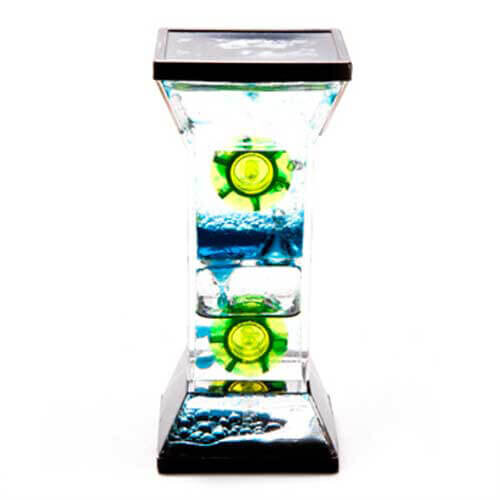 Double Wheel Liquid Timer - Mesmerizing Desk Toy for Focus and Calm Breaks (4-Min Per Side) 2