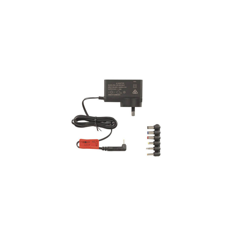 Jaycar Slim Power Adaptor (7 Plugs) (9Vdc 1.66A) 9319236943342