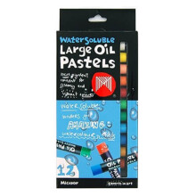 Micador Oil Pastels 12pk Assorted (Large) (Watersoluble)