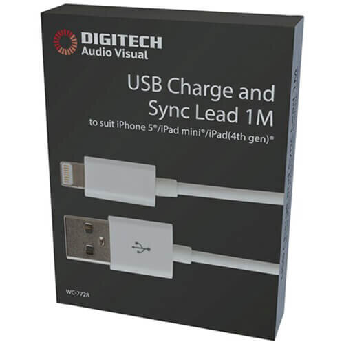 Lightning to USB Data Charger/Data Cable Lead (1m) 1