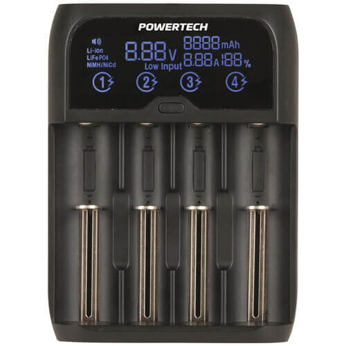 Powertech Universal 4 Channel Fast Charger with LCD Display 1