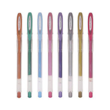(Wallet of 8) Uni-Ball Signo Noble Metalic Fine Pen Assorted