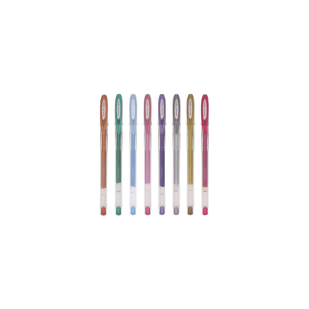 (Wallet of 8) Uni-Ball Signo Noble Metalic Fine Pen Assorted