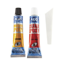 Jaycar ADB 4 Minute Dual Tube Clear Epoxy Bond Glue (34mL)
