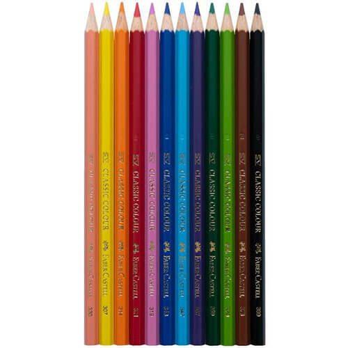 Faber-Castell (24pk) Faber-Castell Coloured Pencil Classic 1