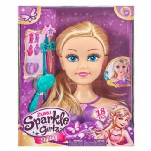 Zuru Sparkle Girlz Styling Head with accessories