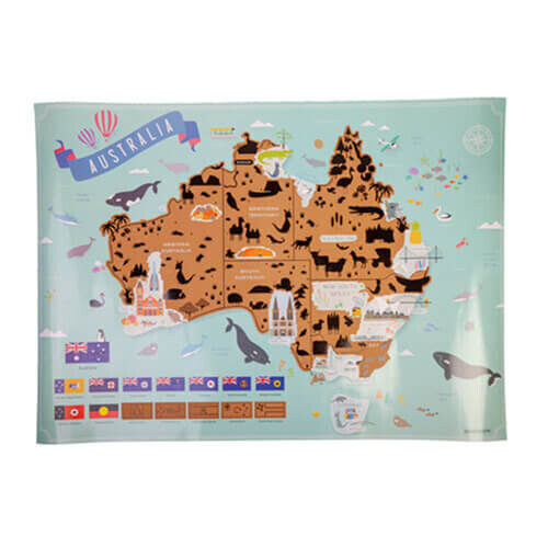 Scratch Me Away Australia Travel Map 1