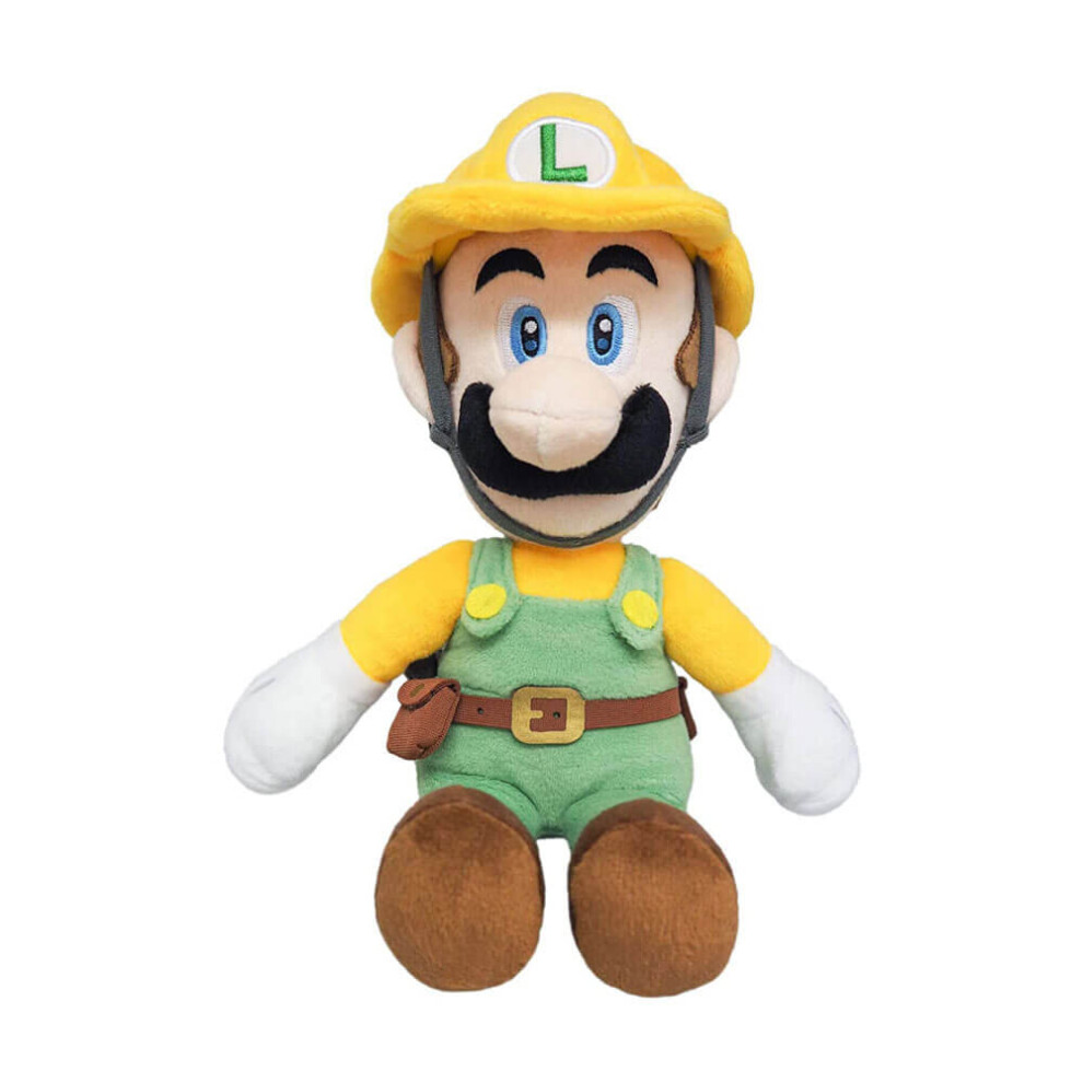 Photos - Other Toys Super Mario Bros 10" Plush Builder Luigi