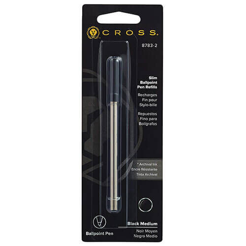 Cross (Black) Cross Slim Ballpoint Pen Refill Medium 2