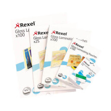(75 micron) Rexel Laminating Pouches A4 100pk