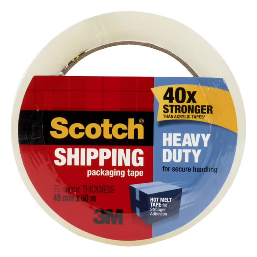 Scotch Heavy-Duty Shipping Packaging Tape (48Mmx50m)