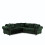 MN Furniture (Corner Sofa, Green) Ashwin 3+2 Seater and Corner Luxuries Sofa 3