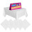SOL 5pk White Paper Table Cloths Square 90cm | Disposable Party Tablecover 8