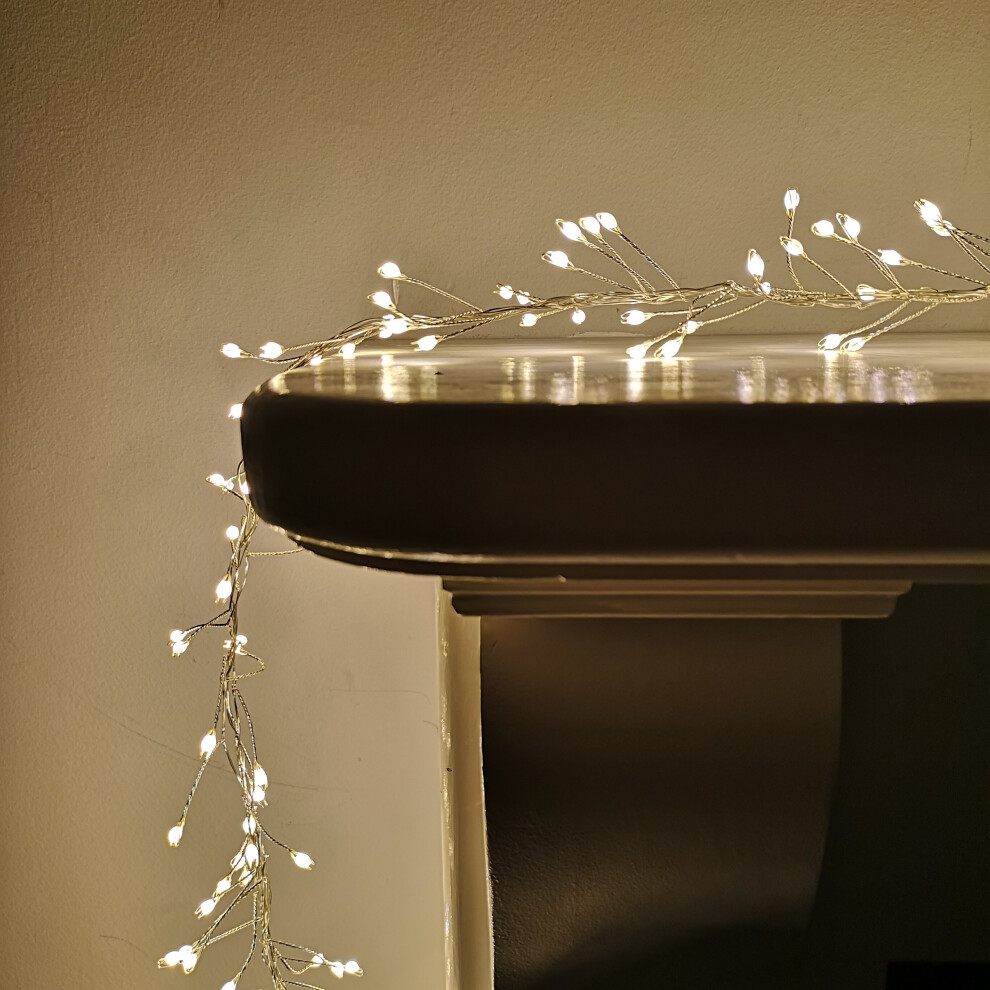 Samuel Alexander 800 Led 5.5M Premier Christmas Indoor Outdoor Wire Cluster Lights With Timer In Warm White