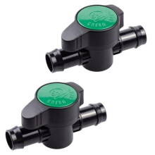 Hozelock Flow Control Valve 13mm Irrigation Taps 2 Pack 7265