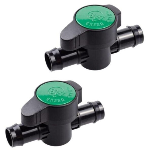 Hozelock Hozelock Flow Control Valve 13mm Irrigation Taps 2 Pack 7265